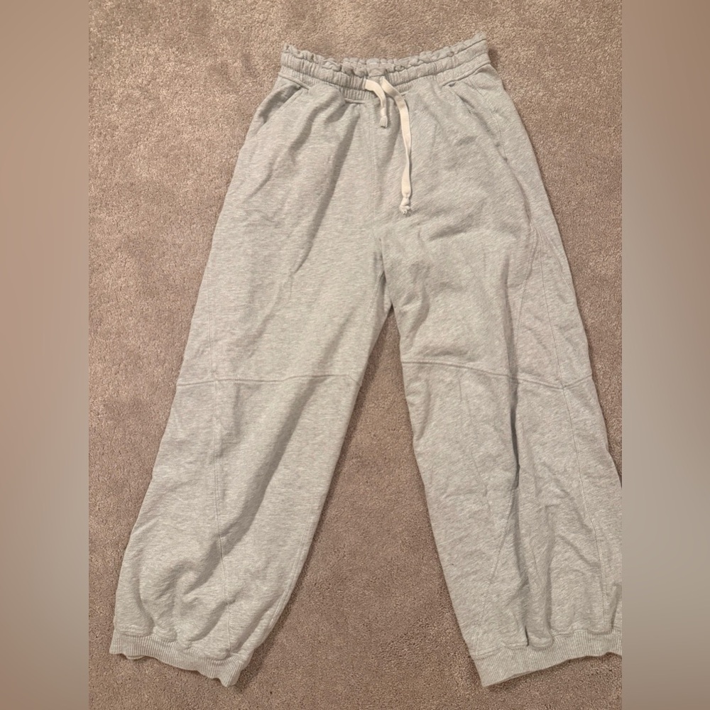Aerie Baggy Barrel Leg fleece sweatpants